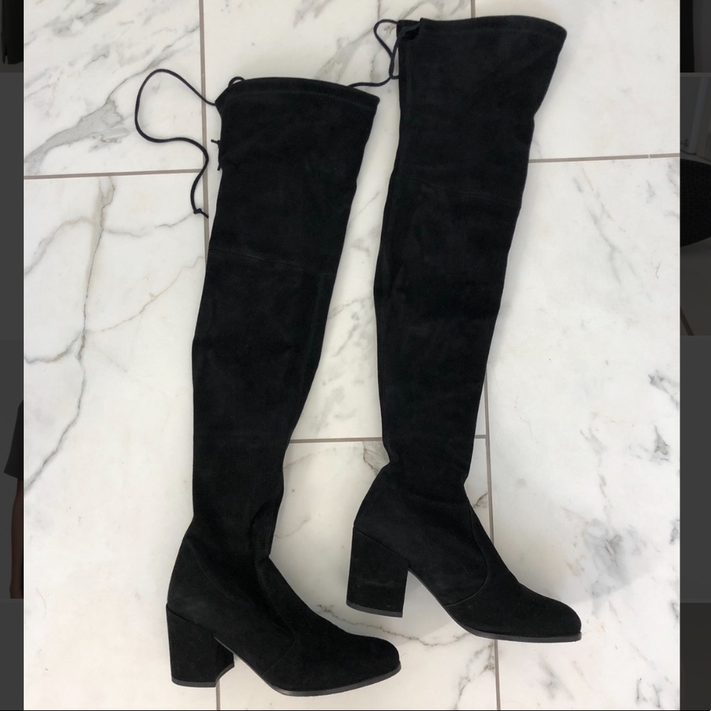 Stuart weitzman tieland boots black LIKE NEW